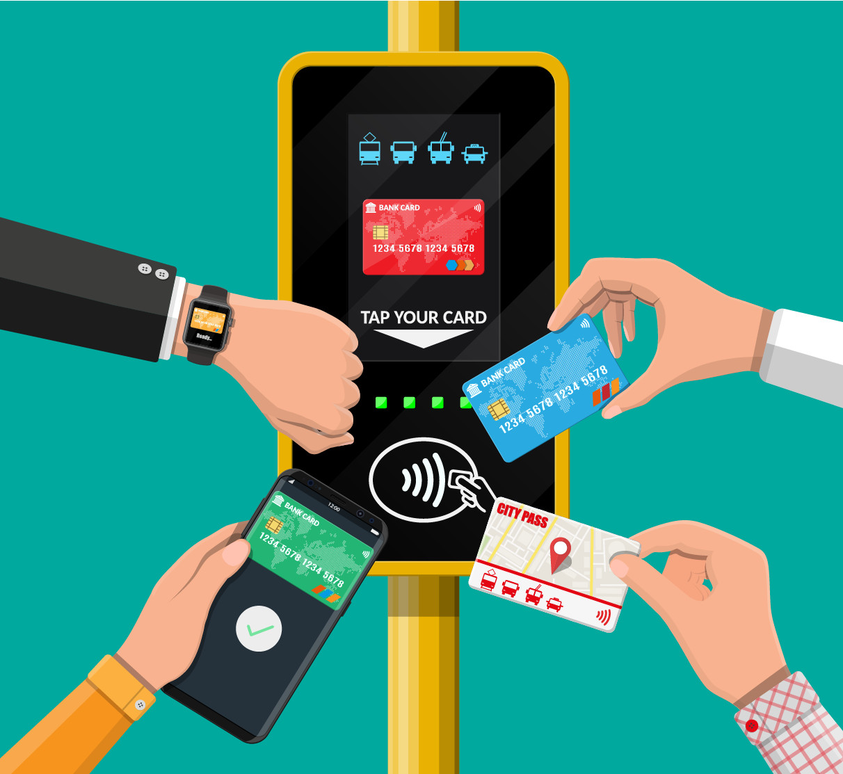 Carte RFID jerecharge réseau public